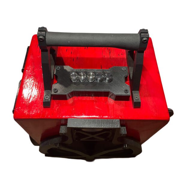RED STAIN Real Wood Portable/Home Custom Bluetooth speaker w/ 7" Sub & Extra 10" PR for added bass - Image 4