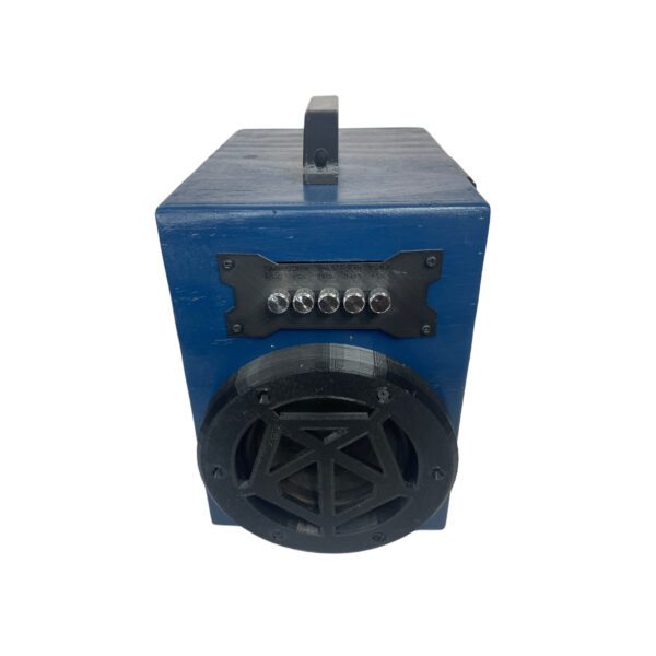 BLUE Real Wood Portable/Home Bluetooth speaker w/ Clear & Deep Bass Custom Built - Image 2