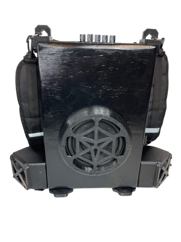 BLACK Real Wood Portable Backpack Bluetooth Speaker W/ Powerful Bass Custom Built (Copy)
