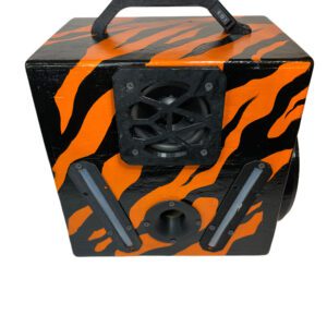 handpainted tiger wooden speakerbox