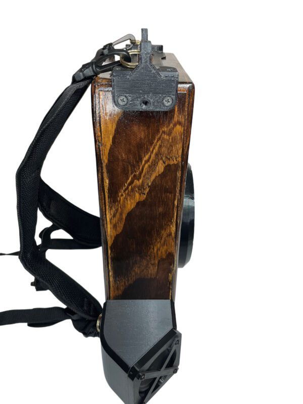 DARK STAIN Real Wood Portable Backpack Bluetooth Speaker W/ Powerful Bass Custom Built - Image 4