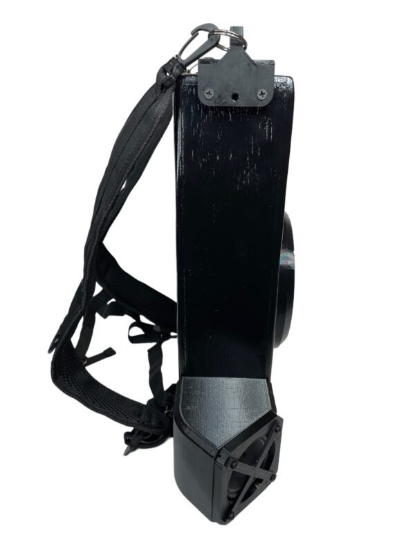BLACK Real Wood Portable Backpack Bluetooth Speaker W/ Powerful Bass Custom Built (Copy) - Image 2