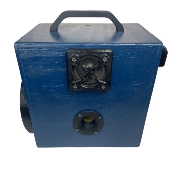 BLUE Real Wood Portable/Home Bluetooth speaker w/ Clear & Deep Bass Custom Built - Image 3