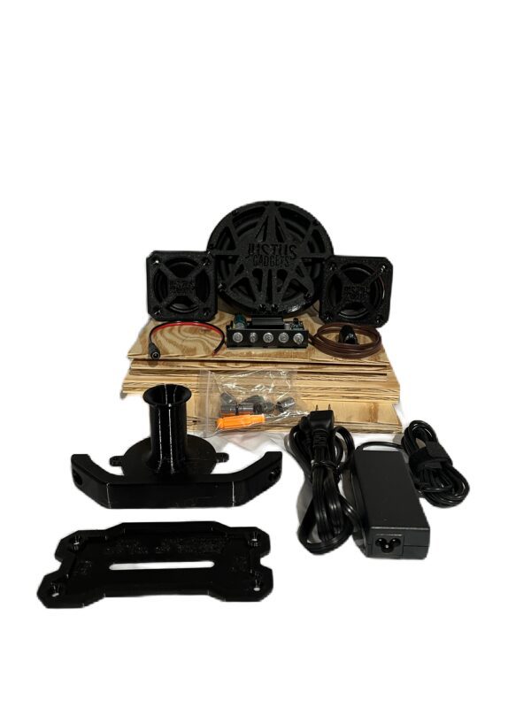 the speaker kit with each individual part.